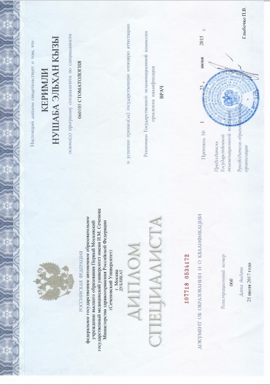 Керимли Нуша Эльхановна 4 Керимли Нуша Эльхановна 4